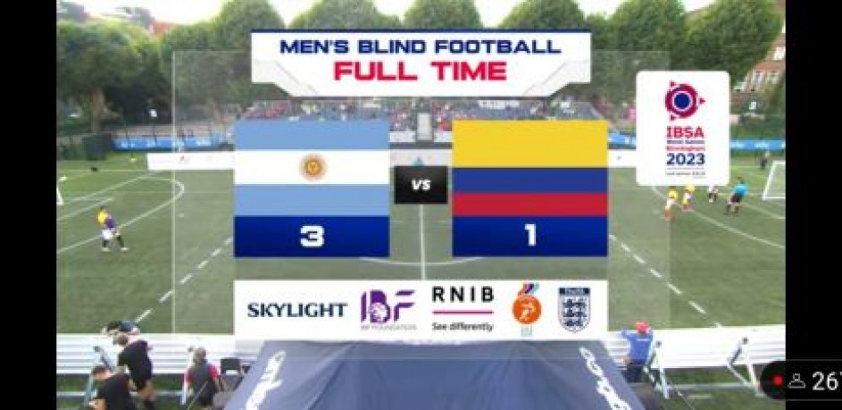Colombia cayó en semifinal del mundial de futbol para ciegos. La selección consiguió cupo para Paris 2024