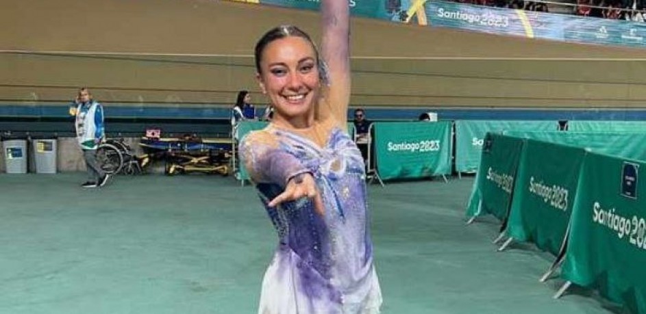Santiago 2023: Sandra Diaz hace historia y gana el primer oro para Colombia en el patinaje artístico panamericano