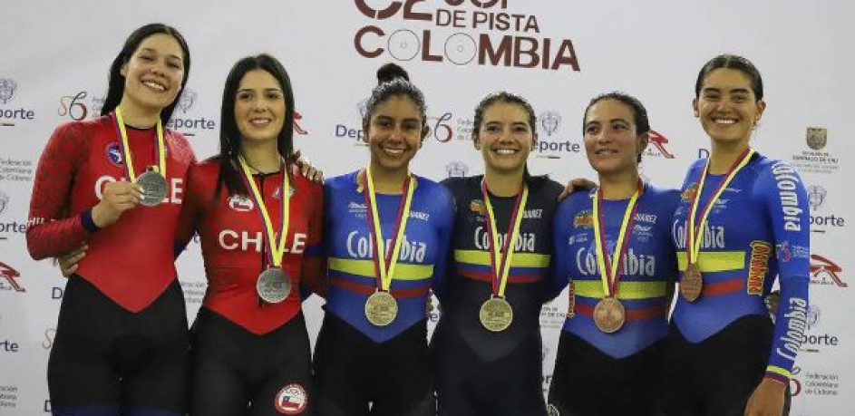 Ciclismo: Colombia domina en el Gran Prix Internacional de Pista Cali 2024