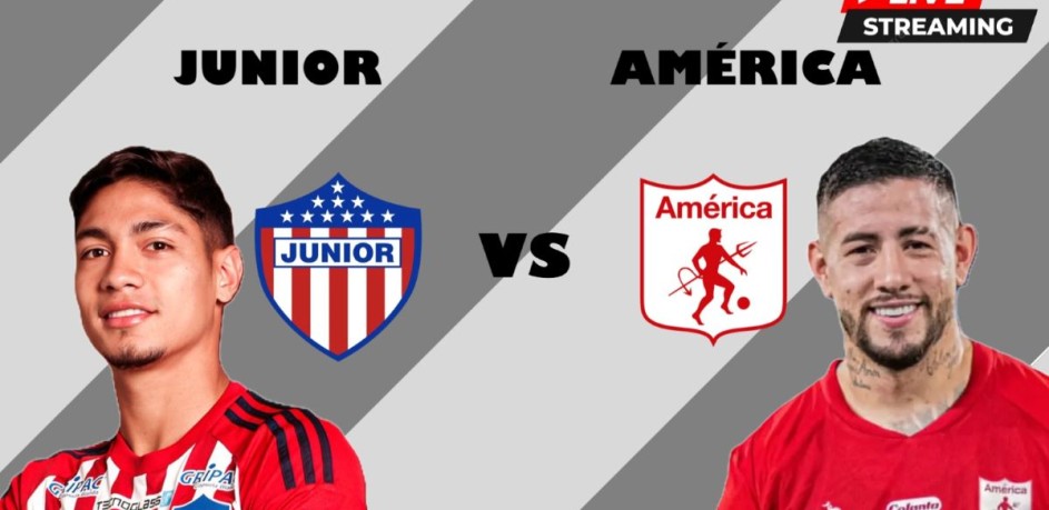 Junior vs América a través de Colombiasports con Lucho Escobar y Rafael Villegas.