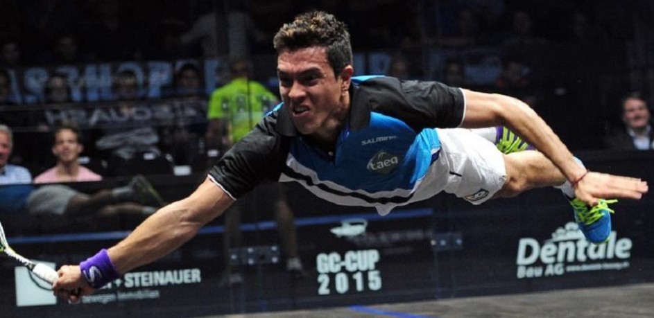 Miguel Ángel Rodríguez y Juan Camilo Vargas, jugadores de Colombia en el Mundial de squash