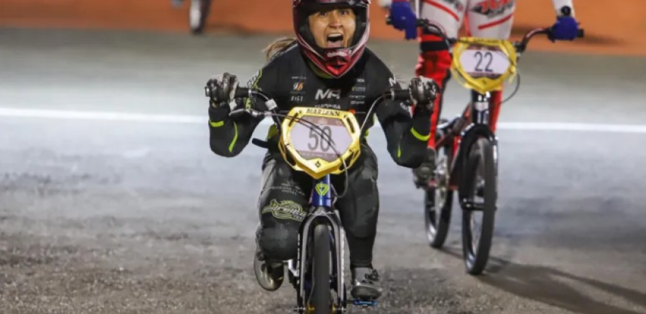 Valentina Muñoz y Sharid Fayad, finalistas de la Copa Mundo de BMX carreras